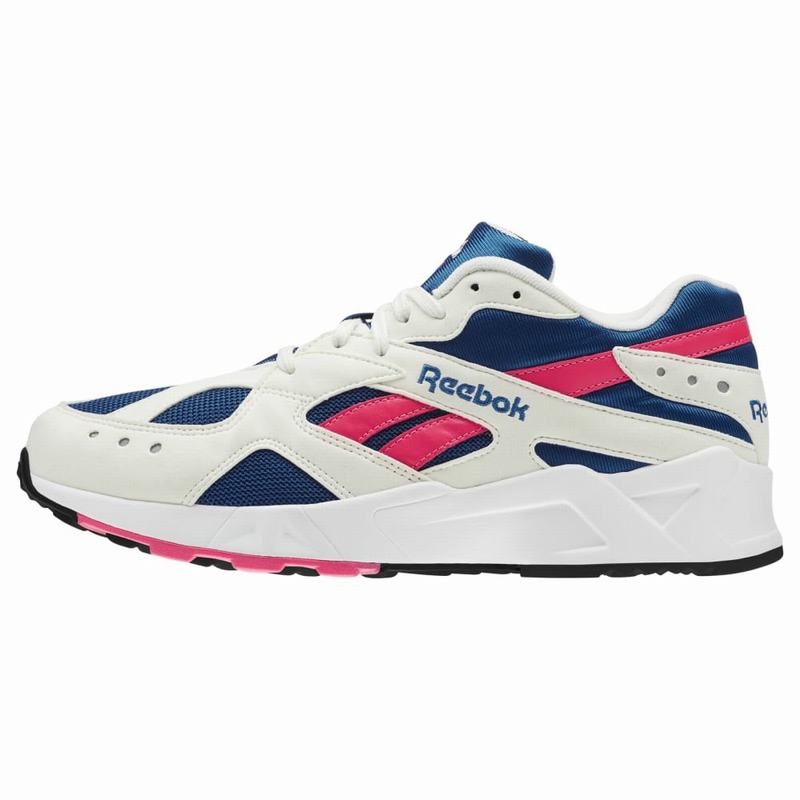 Reebok Aztrek Tenisky Damske - Biele/Kráľovská Modrá/Ruzove TN7958CK